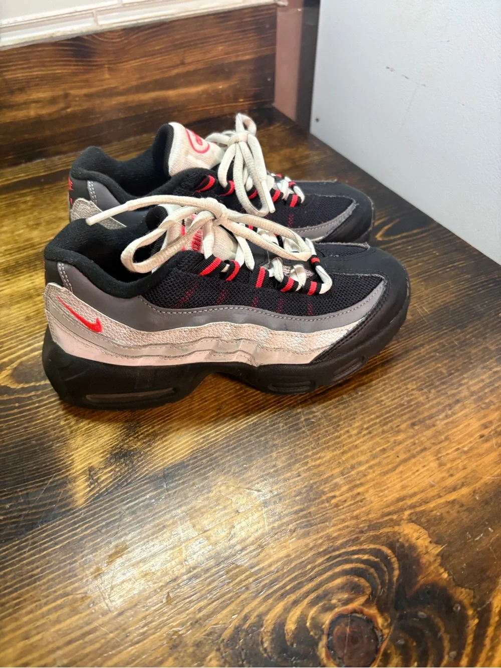 Black Nike air max sneakers size 1.5Y